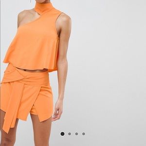 Parallel Lines Asymmetrical Two-Piece Set